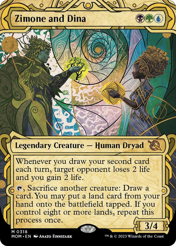 Zimone and Dina (Showcase Planar Booster Fun) [March of the Machine]-1