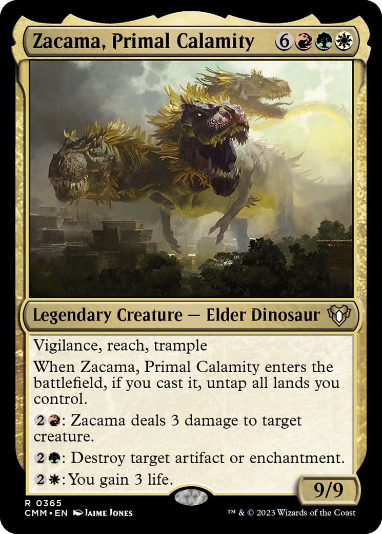 Zacama, Primal Calamity (CMM-365) - Commander Masters Foil-1
