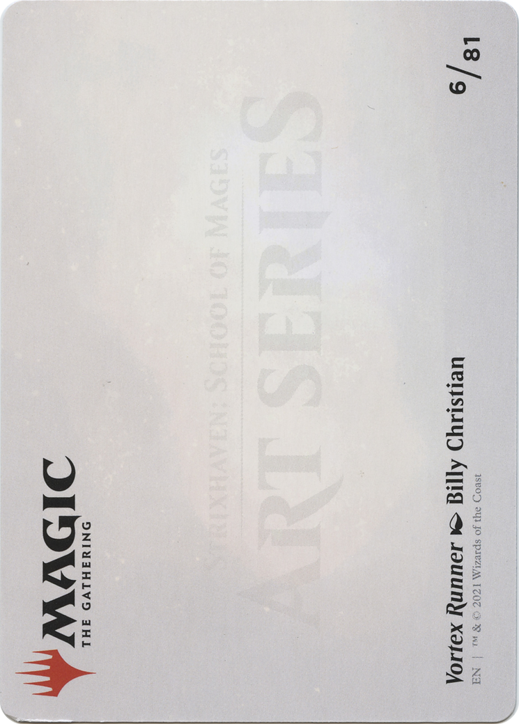 Vortex Runner // Vortex Runner (ASTX-006) - Strixhaven Art Series (Borderless) Foil-2