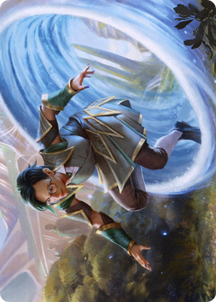 Vortex Runner // Vortex Runner (ASTX-006) - Strixhaven Art Series (Borderless) Foil-3