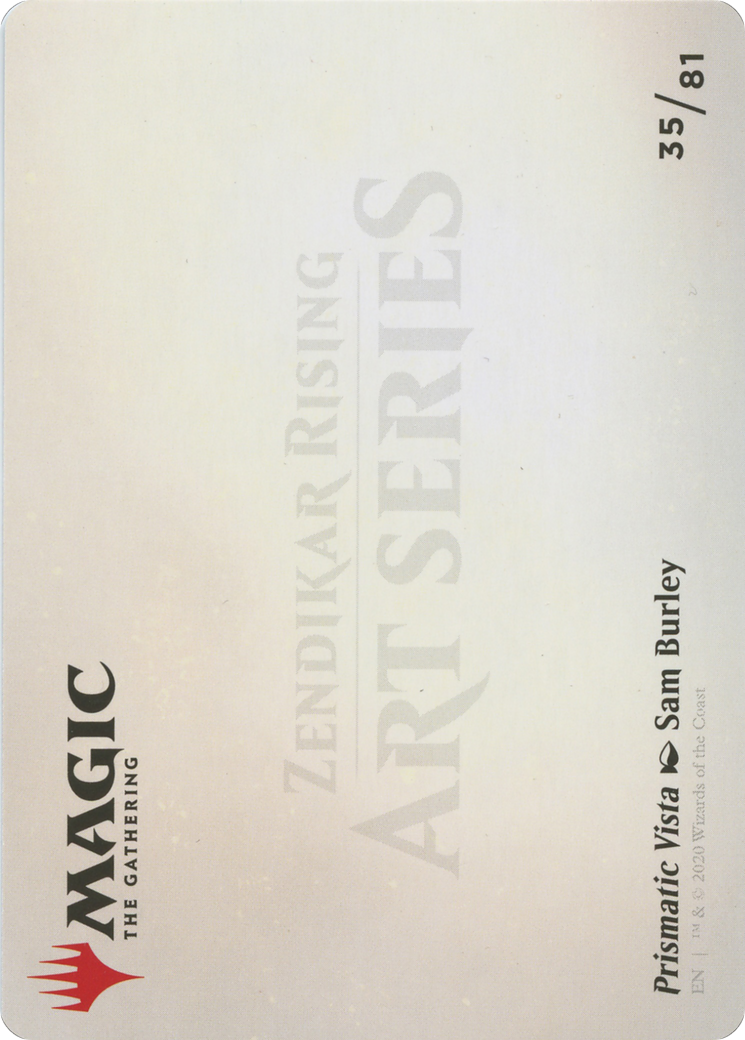 Prismatic Vista // Prismatic Vista (AZNR-035) - Zendikar Rising Art Series (Borderless)-2