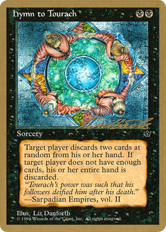 Hymn to Tourach (Circle) - 1996 Leon Lindback (FEM) (WCD-) - Pro Tour Collector Set-1