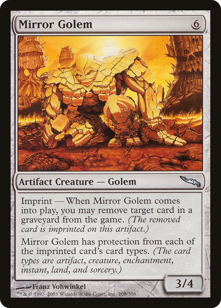 Mirror Golem [Mirrodin]-1