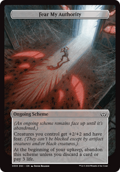 Fear My Authoirty (Full Art) [Duskmourn: Archenemy]-4