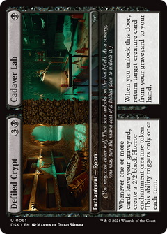 Defiled Crypt // Cadaver Lab [Duskmourn: House of Horror]-1