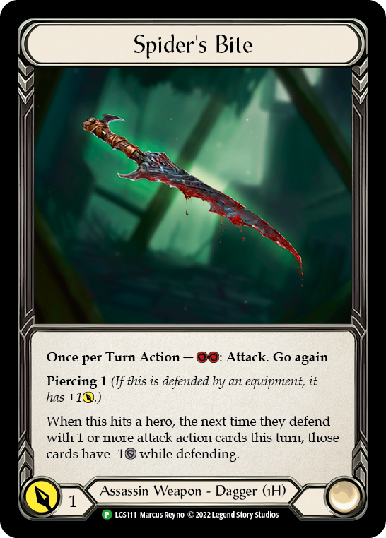 Spider's Bite [LGS111] (Promo)  Cold Foil-1