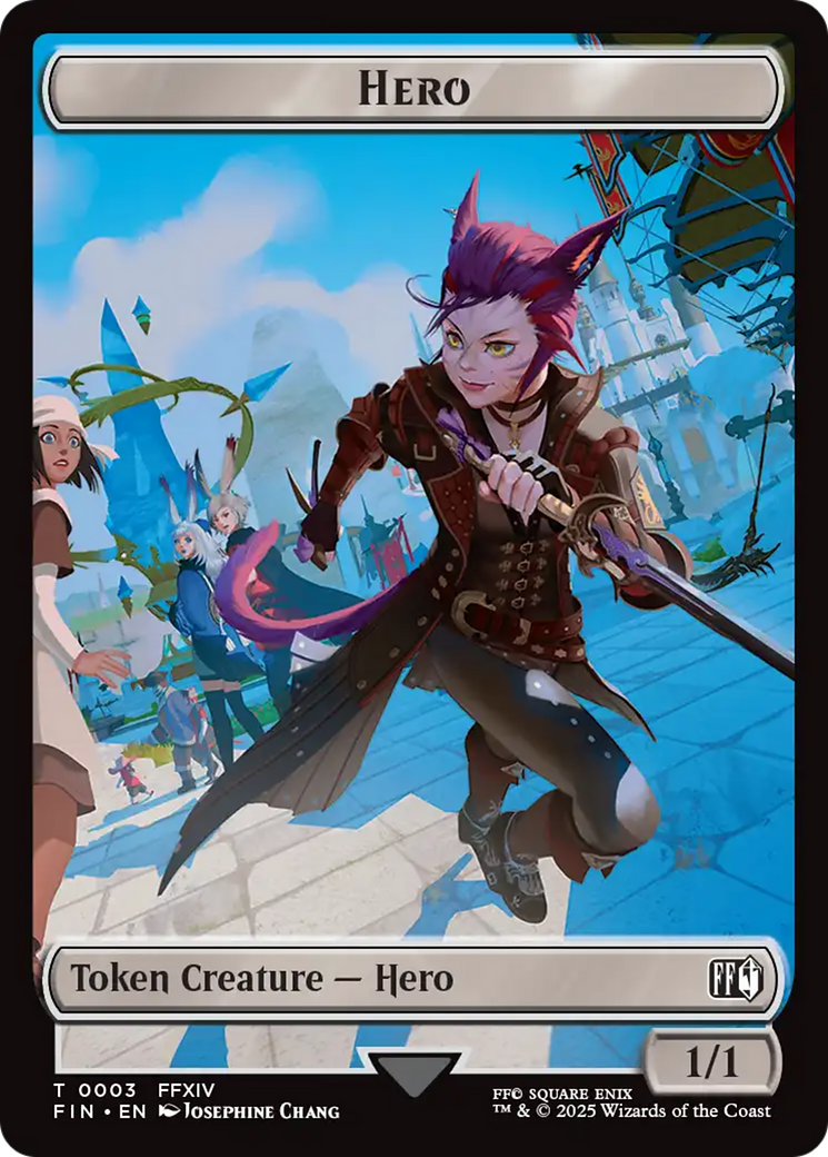 Hero (0003) // Treasure Double-Sided Token [FINAL FANTASY Tokens]-1