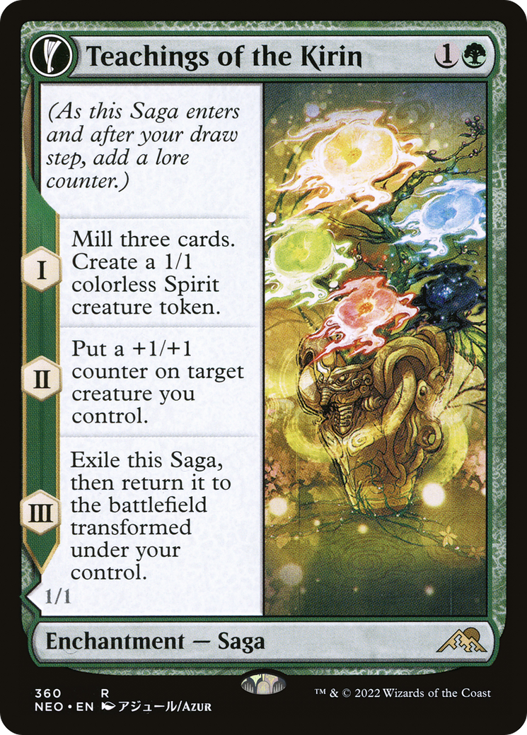Teachings of the Kirin // Kirin-Touched Orochi (Showcase Soft Glow) [Kamigawa: Neon Dynasty]-3