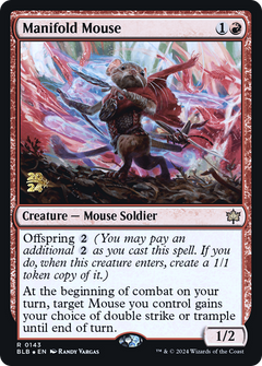 Manifold Mouse [Bloomburrow Prerelease Promos]-1
