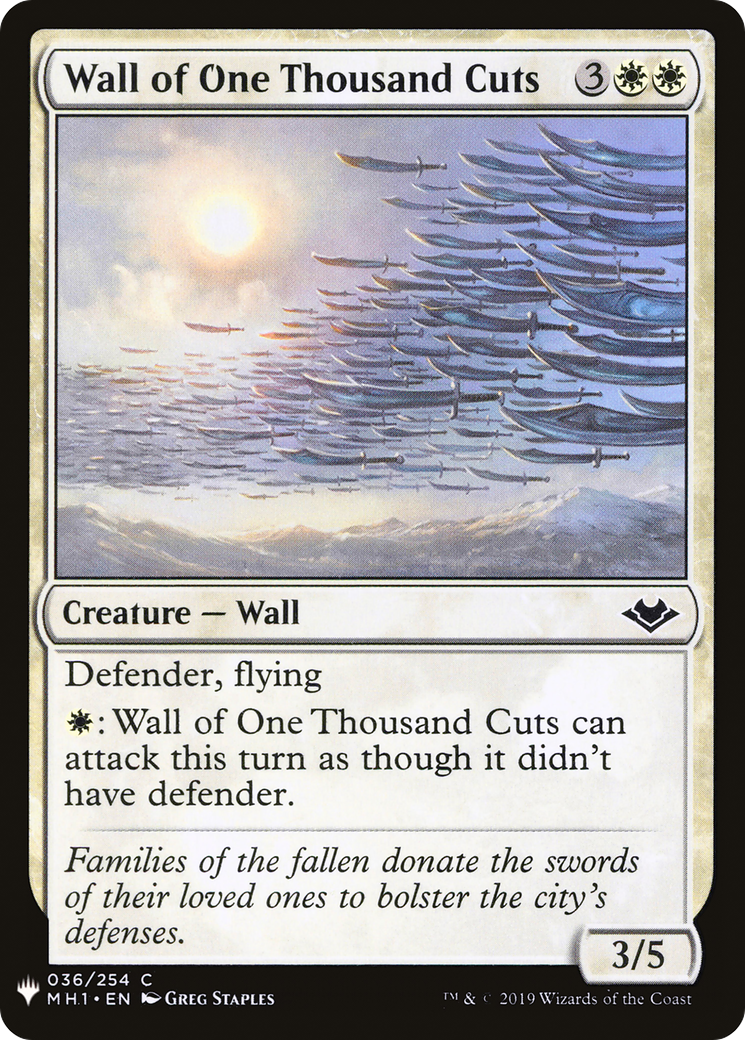 Wall of One Thousand Cuts (LIST-MH1-36) - The List-1