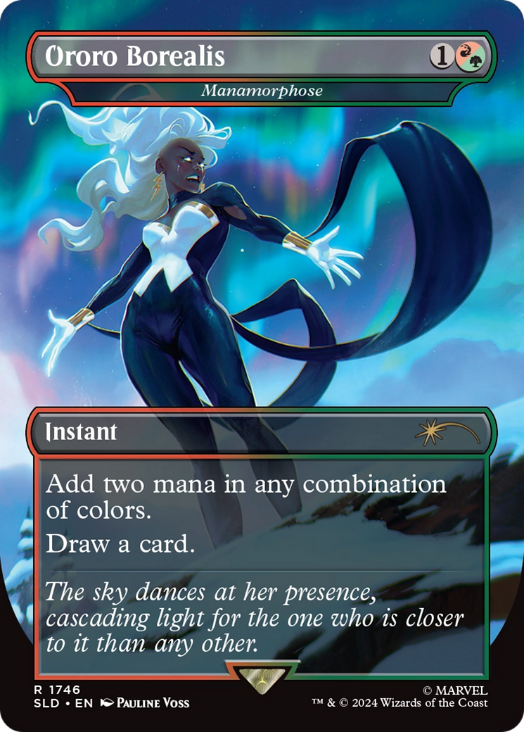 Manamorphose (SLD-1746) - Secret Lair Drop / Ororo Borealis (Borderless) Foil-1