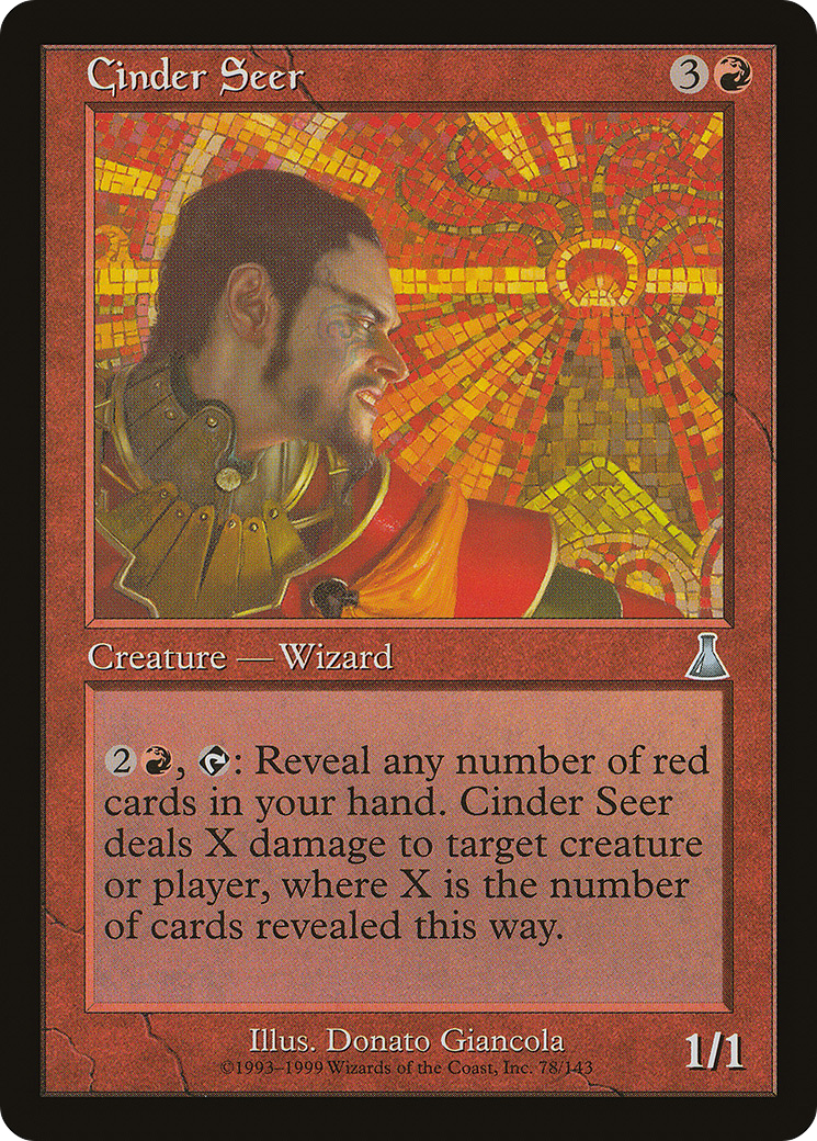 Cinder Seer [Urza's Destiny]-1