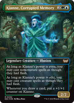 Kianne, Corrupted Memory (Borderless) [Duskmourn: House of Horror Commander]-1