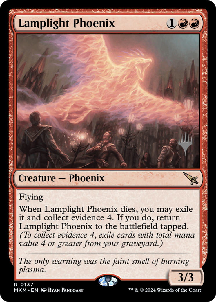 Lamplight Phoenix (Promo Pack) [Murders at Karlov Manor Promos]-1