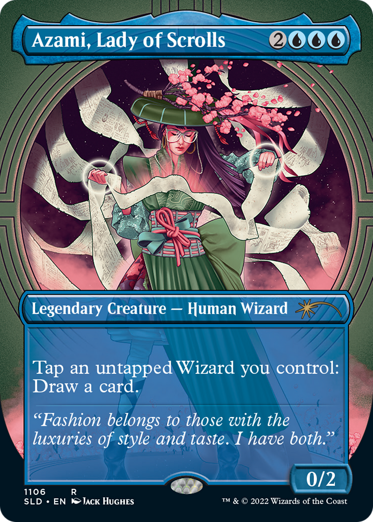Azami, Lady of Scrolls (Borderless) [Secret Lair Drop Series]-1
