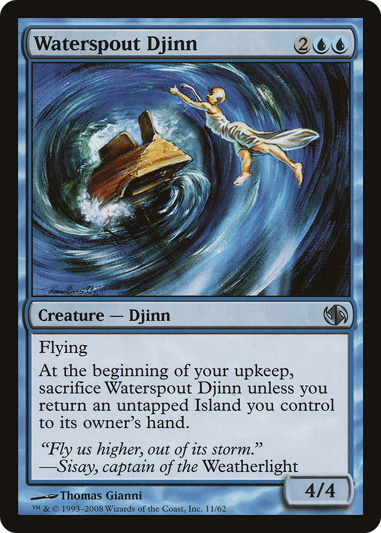 Waterspout Djinn (DD2-011) - Duel Decks: Jace vs. Chandra-1