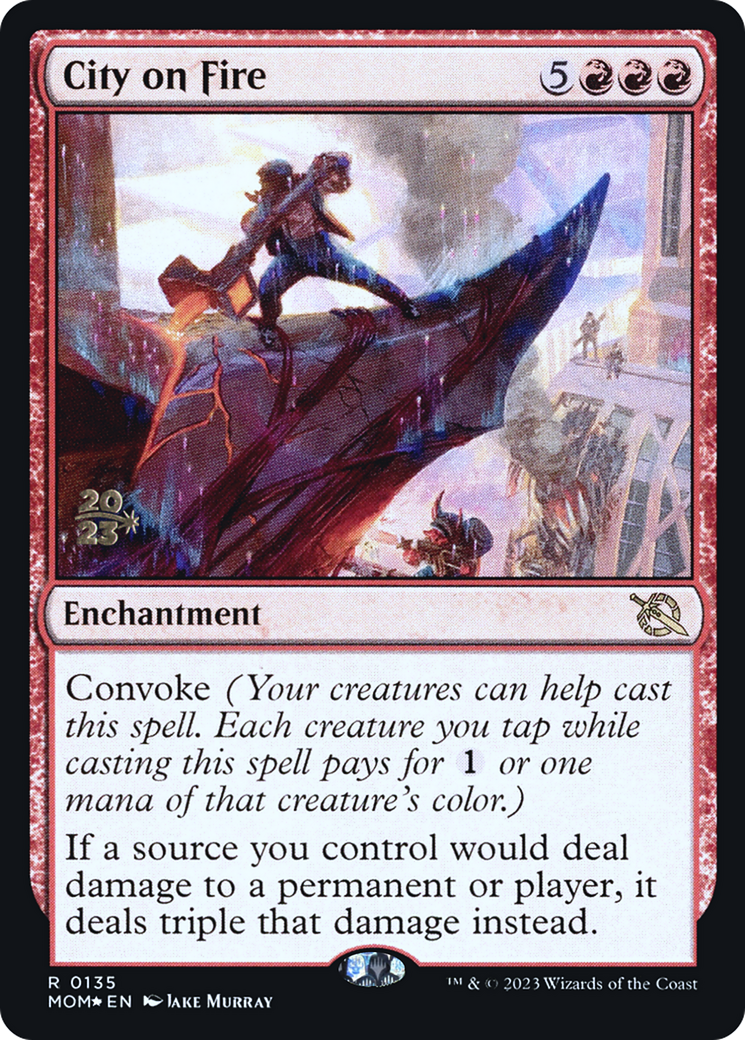 City on Fire [March of the Machine Prerelease Promos]-1