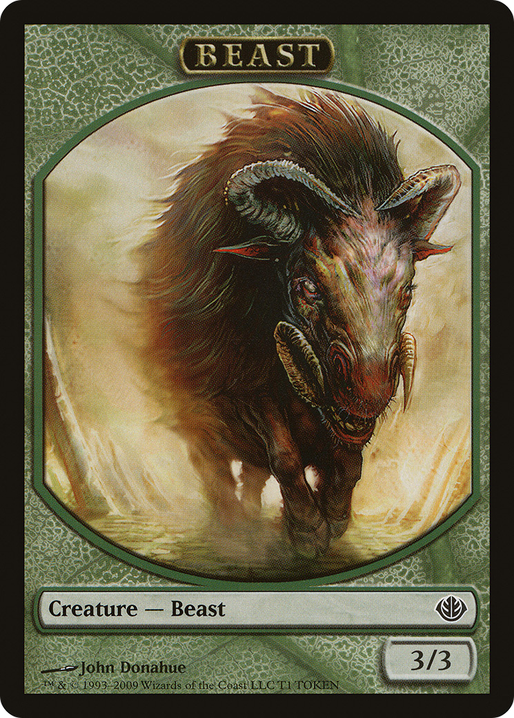 Beast Token (T1) [Duel Decks: Garruk vs. Liliana Tokens]-1