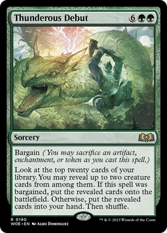 Thunderous Debut [Wilds of Eldraine]-1