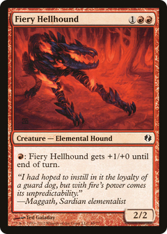 Fiery Hellhound [Duel Decks: Venser vs. Koth]-1