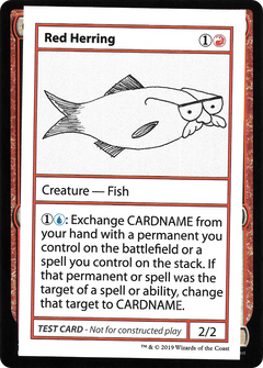 Red Herring (2021 Edition) [Mystery Booster Playtest Cards]-1