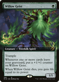 Willow Geist (Extended Art) (MID-366) - Innistrad: Midnight Hunt: (Extended Art) Foil-1