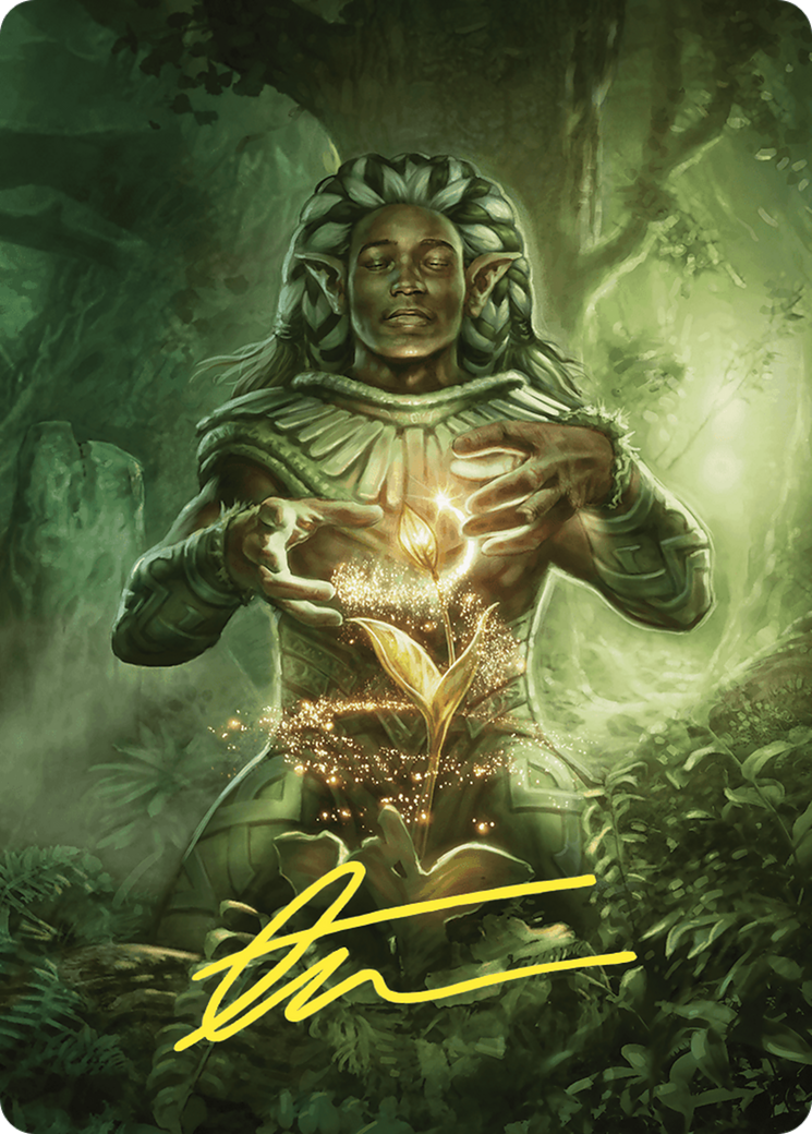 Elvish Mystic // Elvish Mystic (ACMM-041) - Commander Masters Art Series (Borderless) Foil-1