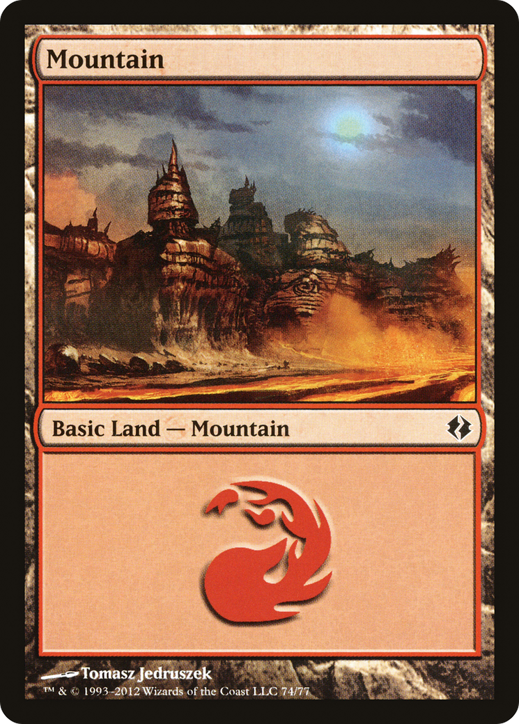 Mountain (74) [Duel Decks: Venser vs. Koth]-1