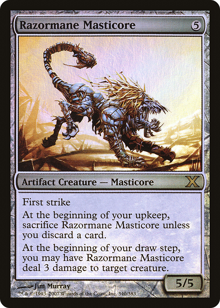 Razormane Masticore (10E-340★) - Tenth Edition Foil-1