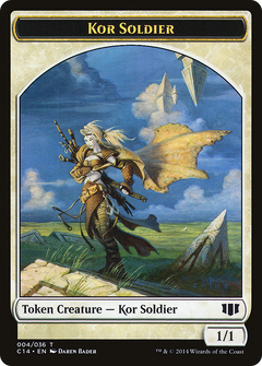 Kor Soldier // Pegasus Double-Sided Token [Commander 2014 Tokens]-3
