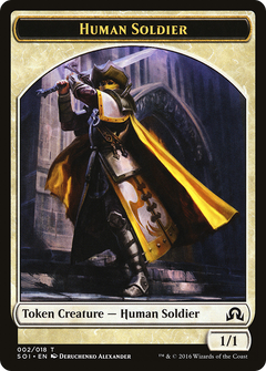 Human Soldier Token [Shadows over Innistrad Tokens]-1