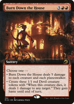 Burn Down the House (Extended Art) [Innistrad: Midnight Hunt]-1