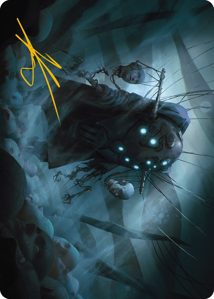 Meldweb Curator Art Card (Gold-Stamped Signature) [Phyrexia: All Will Be One Art Series]-1