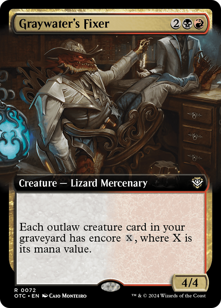 Graywater's Fixer (Extended Art) [Outlaws of Thunder Junction Commander]-1