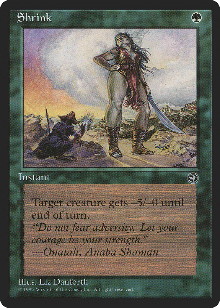 Shrink (Onatah Flavor Text) [Homelands]-1