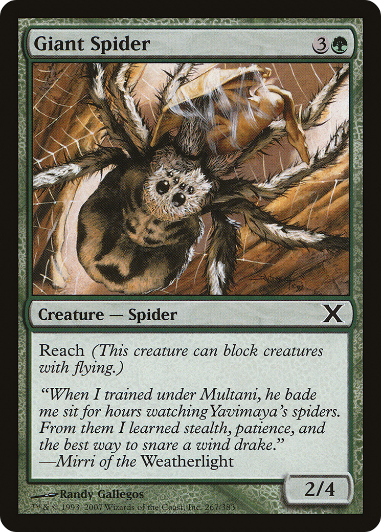 Giant Spider (10E-267) - Tenth Edition-1