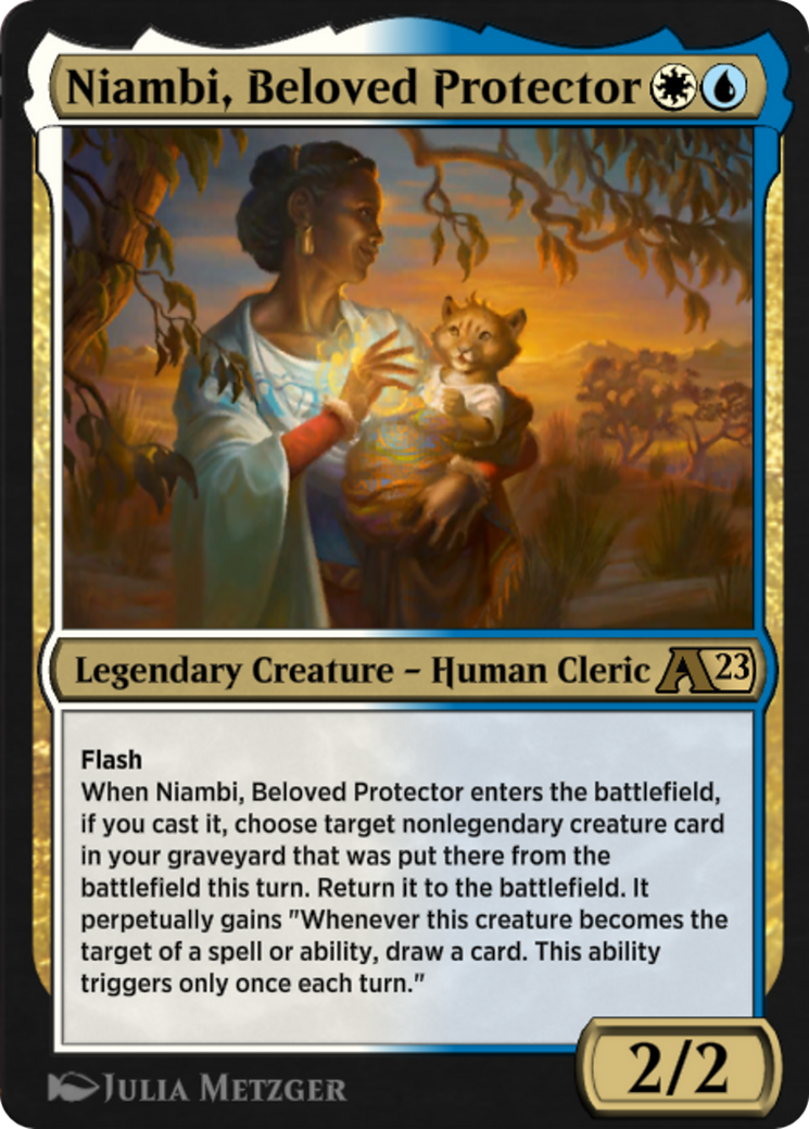 Niambi, Beloved Protector (YDMU-024) - Alchemy: Dominaria-1