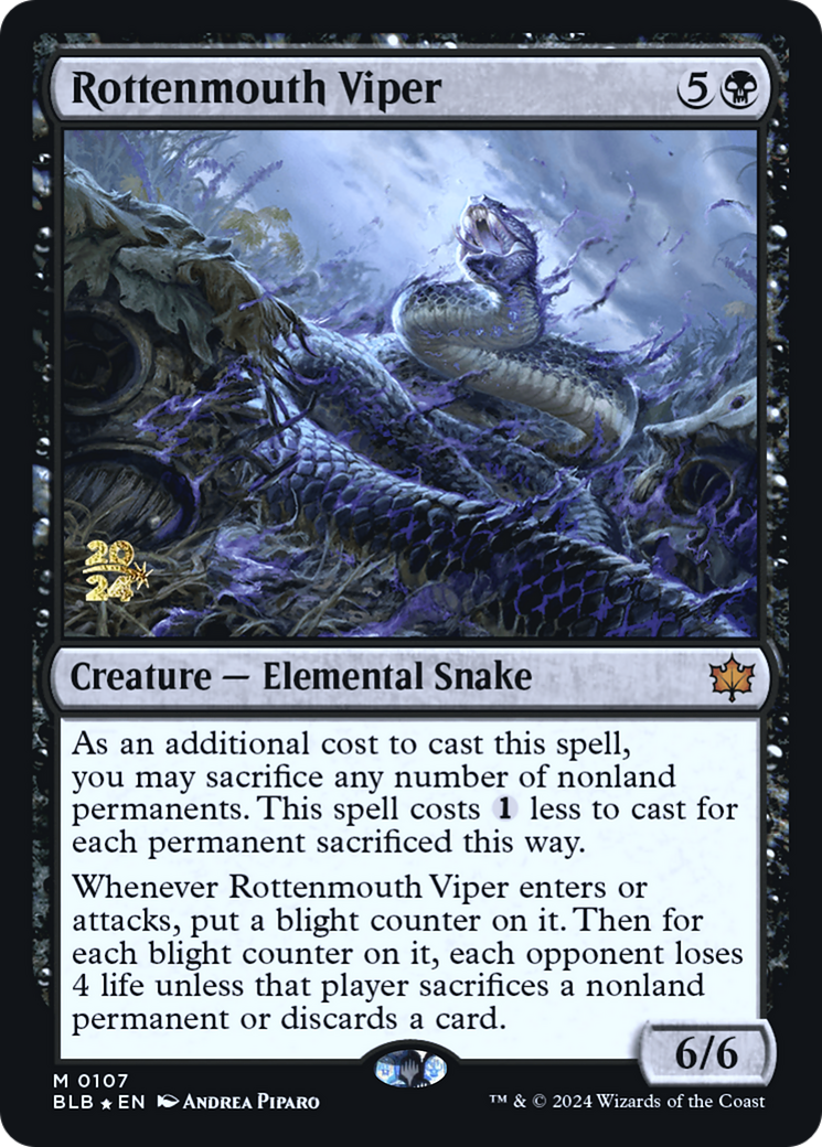 Rottenmouth Viper [Bloomburrow Prerelease Promos]-1