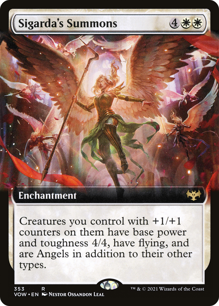 Sigarda's Summons (Extended Art) [Innistrad: Crimson Vow]-1