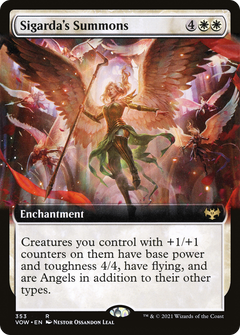 Sigarda's Summons (Extended Art) [Innistrad: Crimson Vow]-1