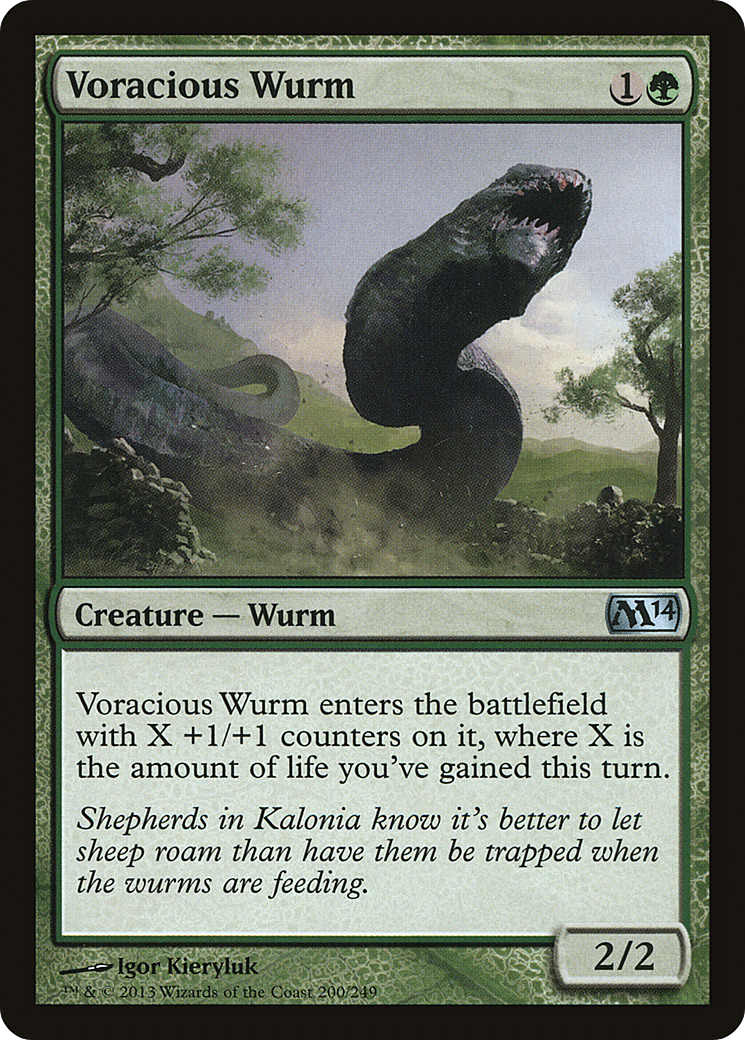 Voracious Wurm (M14-200) - Magic 2014-1