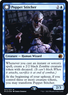 Poppet Stitcher // Poppet Factory [Innistrad: Midnight Hunt Prerelease Promos]-3