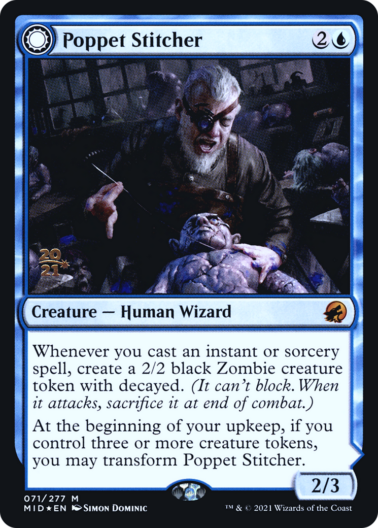 Poppet Stitcher // Poppet Factory [Innistrad: Midnight Hunt Prerelease Promos]-4