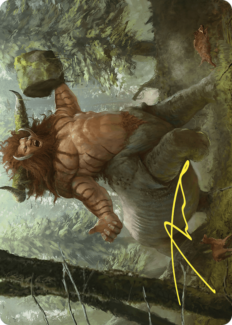 Stonehoof Chieftain // Stonehoof Chieftain (ACMM-026) - Commander Masters Art Series (Borderless) Foil-1