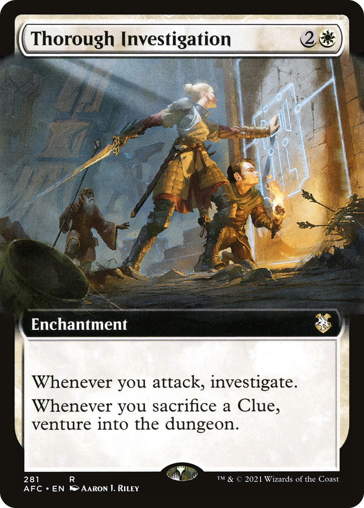 Thorough Investigation (Extended Art) (AFC-281) - Forgotten Realms Commander: (Extended Art)-1