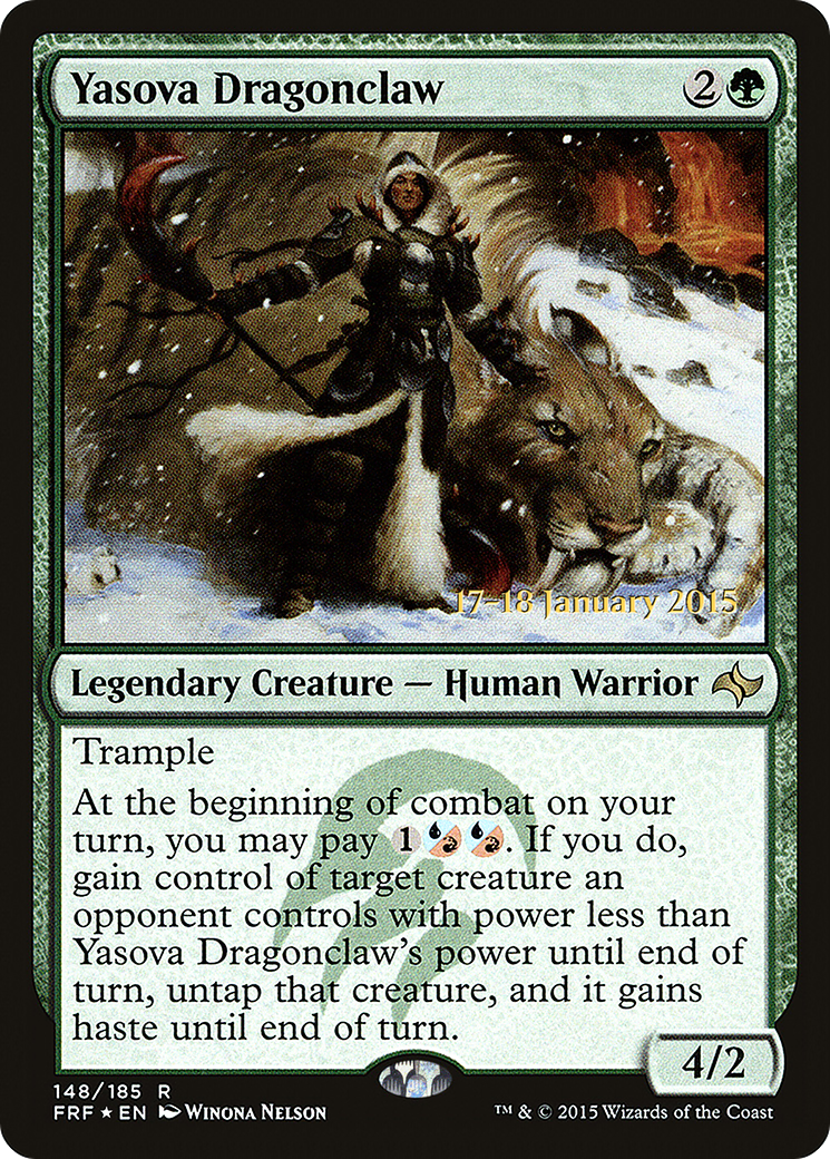 Yasova Dragonclaw (PRE-148) - Fate Reforged Promos Foil-1