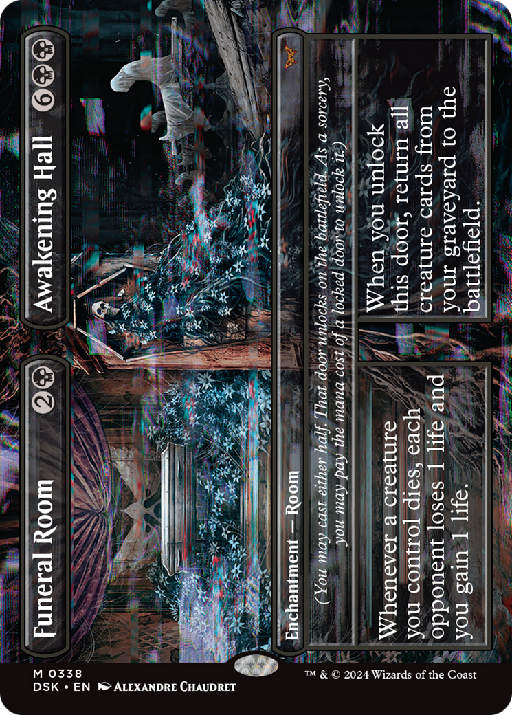Funeral Room // Awakening Hall (Borderless) [Duskmourn: House of Horror]-1