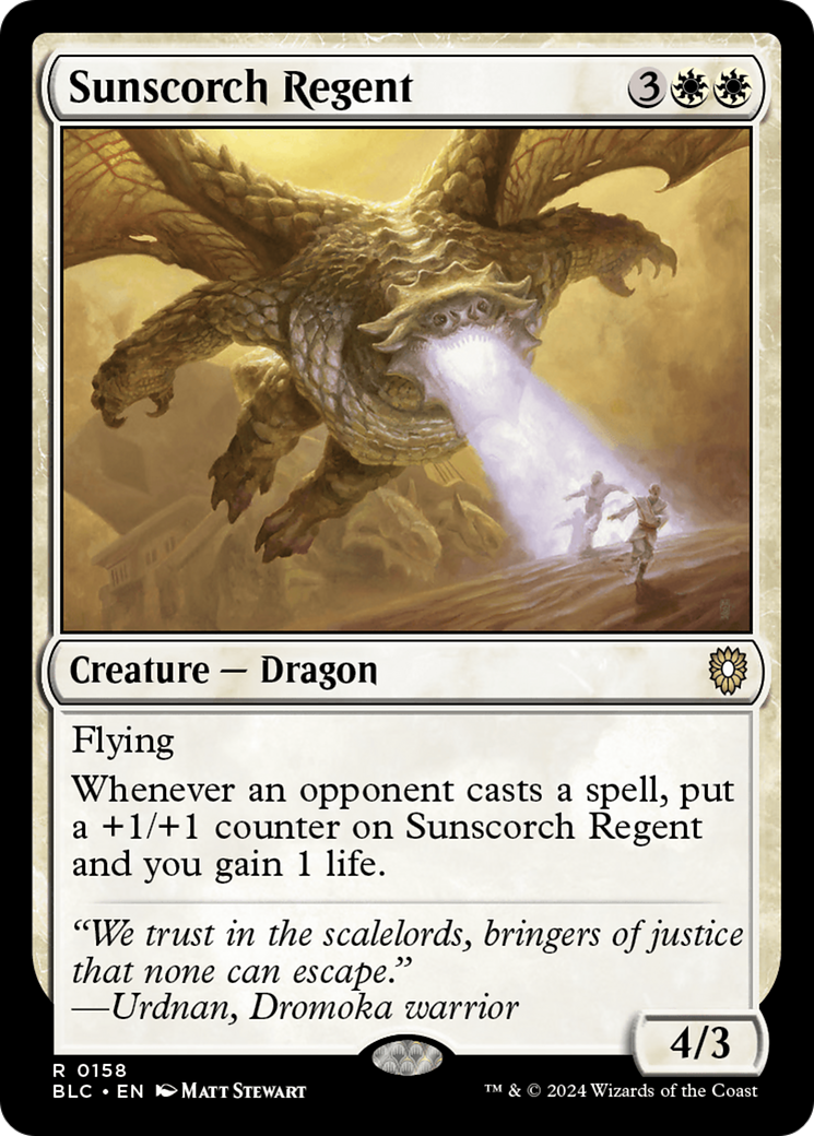 Sunscorch Regent [Bloomburrow Commander]-1