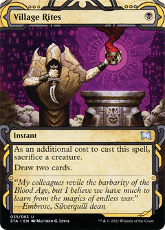 Village Rites (STA-035) - Strixhaven Mystical Archive: (Showcase) (Borderless) Foil-1