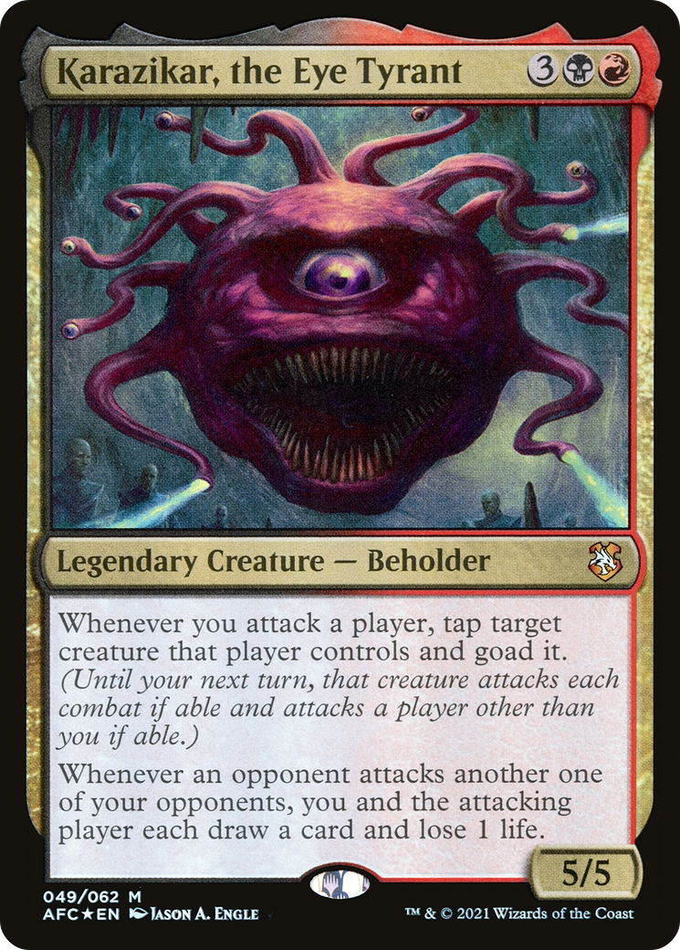 Karazikar, the Eye Tyrant [Dungeons & Dragons: Adventures in the Forgotten Realms Commander]-1